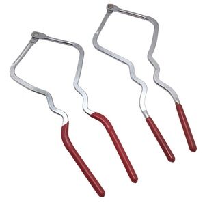 (2) Vintage EKCO USA Jar Wrench Opener 8.5” Red Handle Can & Jar Lid Tool